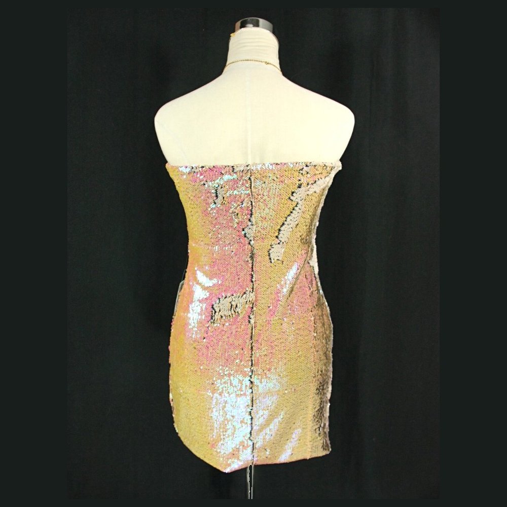 Nwt As U Wish Reversable Sequin Strapless Party M… - image 5